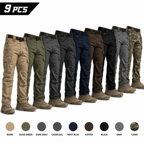 Tactical Pants, Water Resistant Ripstop Cargo Pants