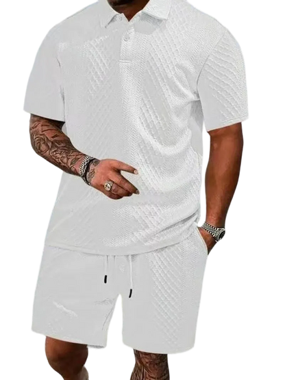 8 PACK Polo Shirt and Shorts Two-Piece Set