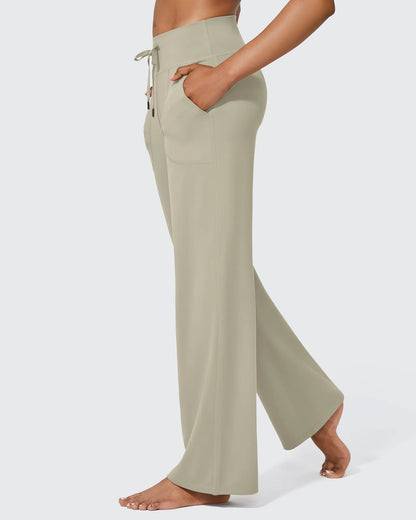 Pantalones anchos de cintura alta EverGoing Business Casual Regular