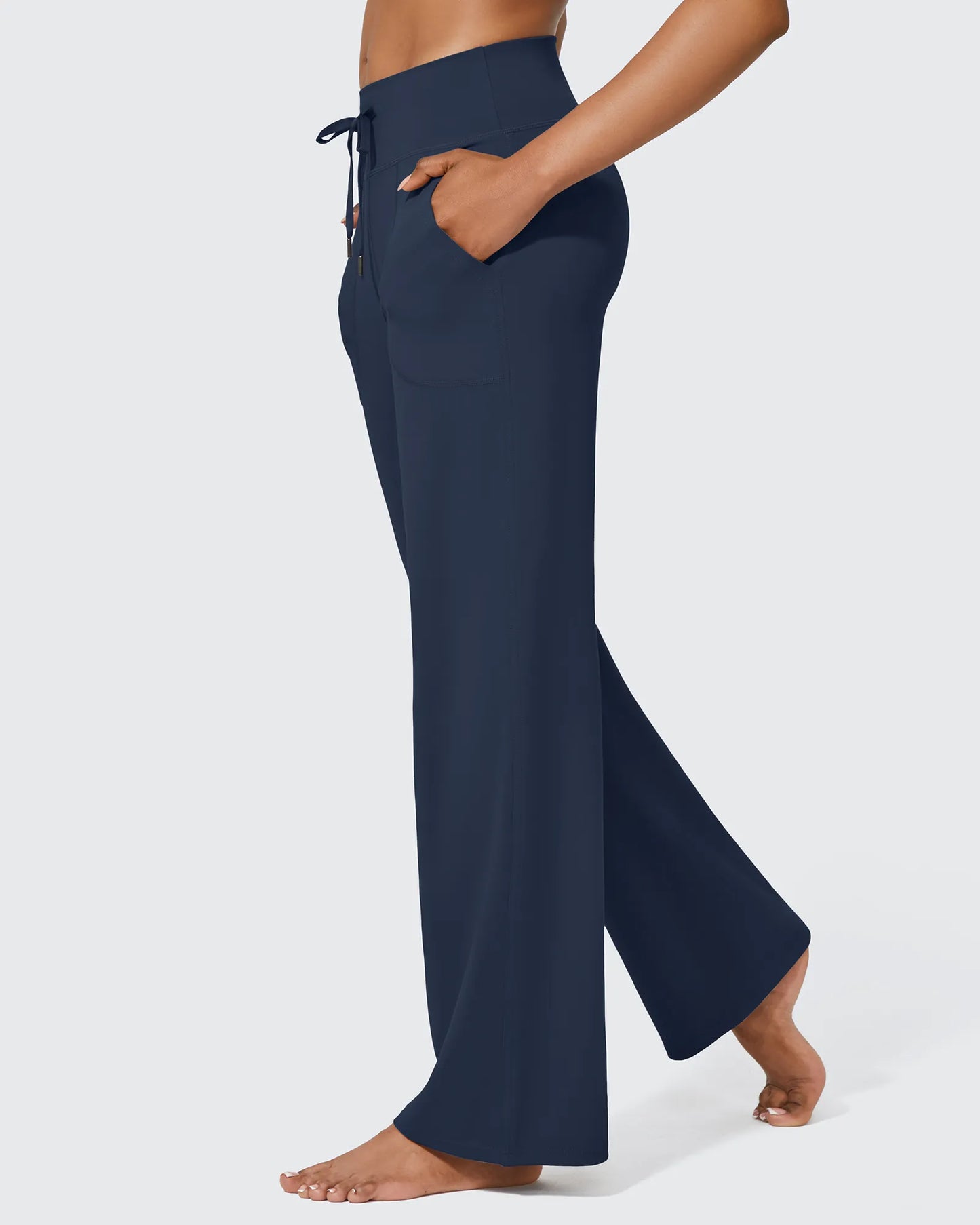 Pantalones anchos de cintura alta EverGoing Business Casual Regular