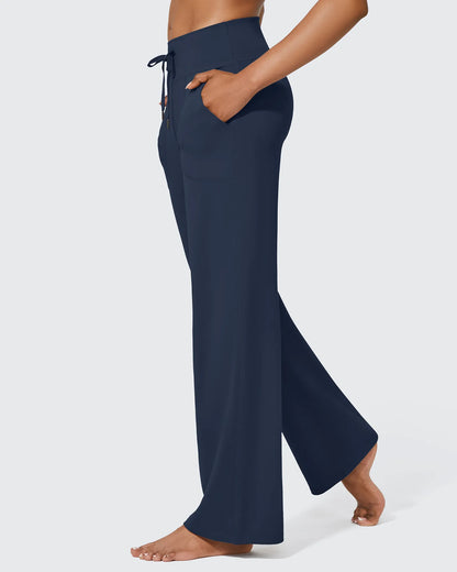 Pantalones anchos de cintura alta EverGoing Business Casual Regular