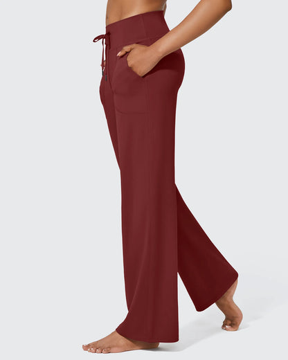 Pantalones anchos de cintura alta EverGoing Business Casual Regular
