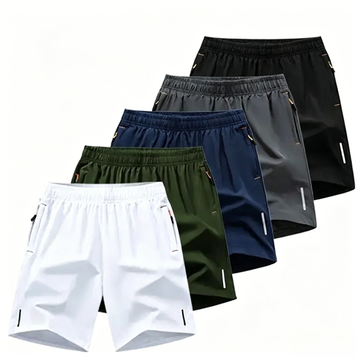 (5-Pack)Men's 5-Pack Quick-Dry Athletic Shorts