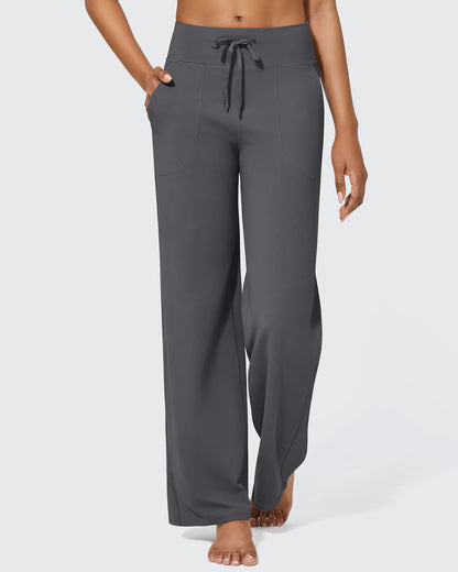 Pantalones anchos de cintura alta EverGoing Business Casual Regular