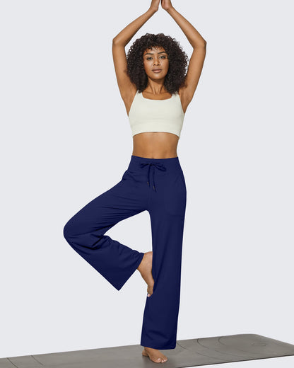 Pantalones anchos de cintura alta EverGoing Business Casual Regular