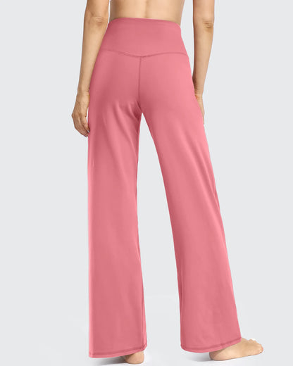 Pantalones Anchos de Mujer para Yoga con Bolsillos Largos