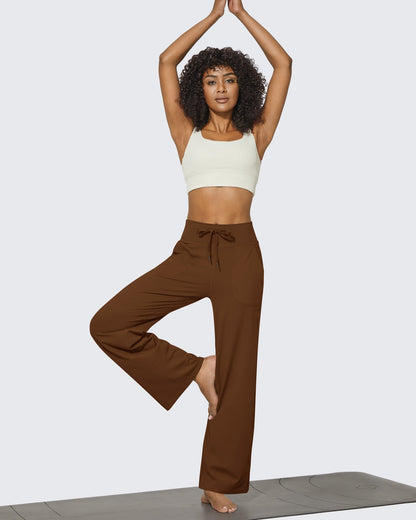 Pantalones anchos de cintura alta EverGoing Business Casual Regular