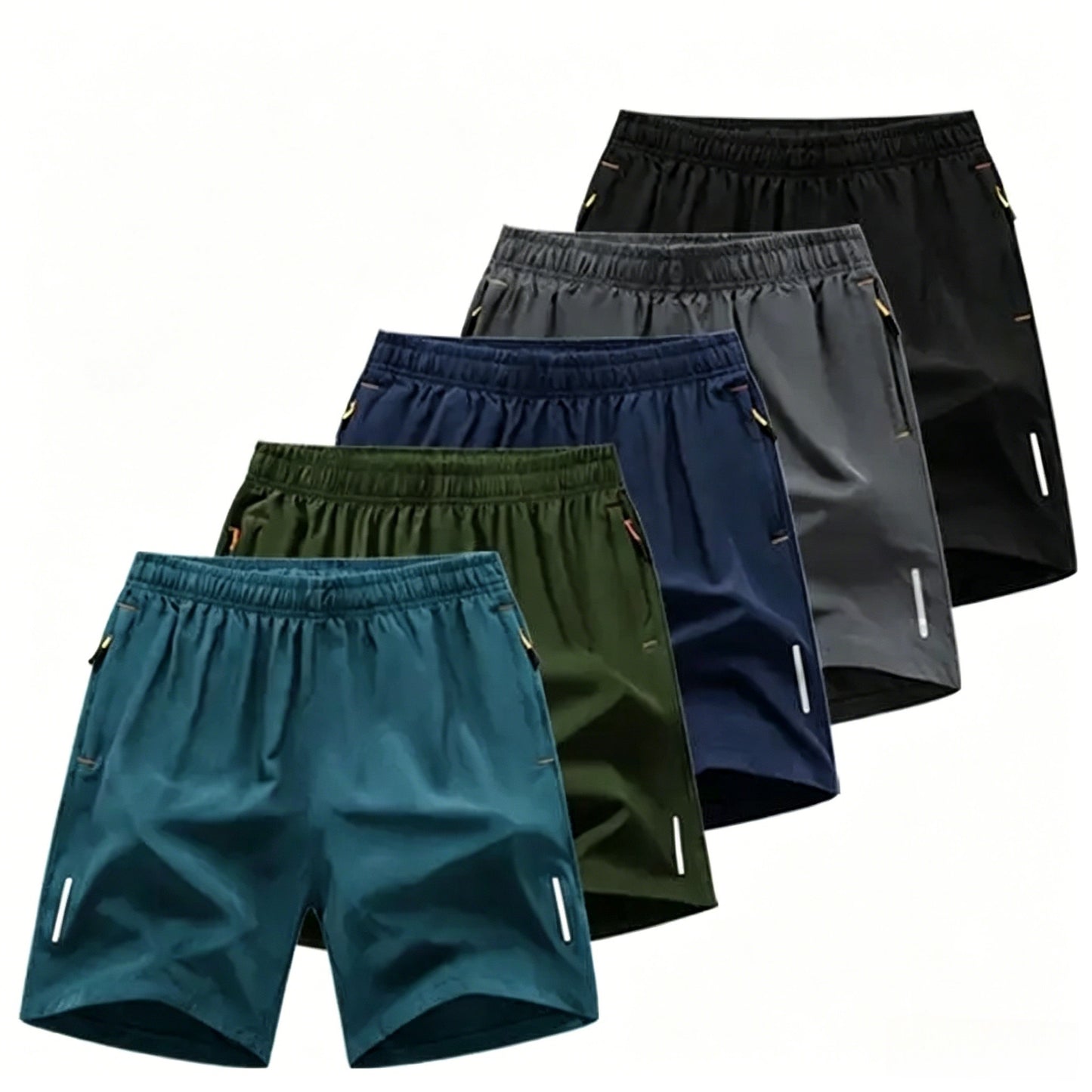 (5-Pack)Men's 5-Pack Quick-Dry Athletic Shorts
