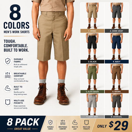 Loose-fitting cargo shorts