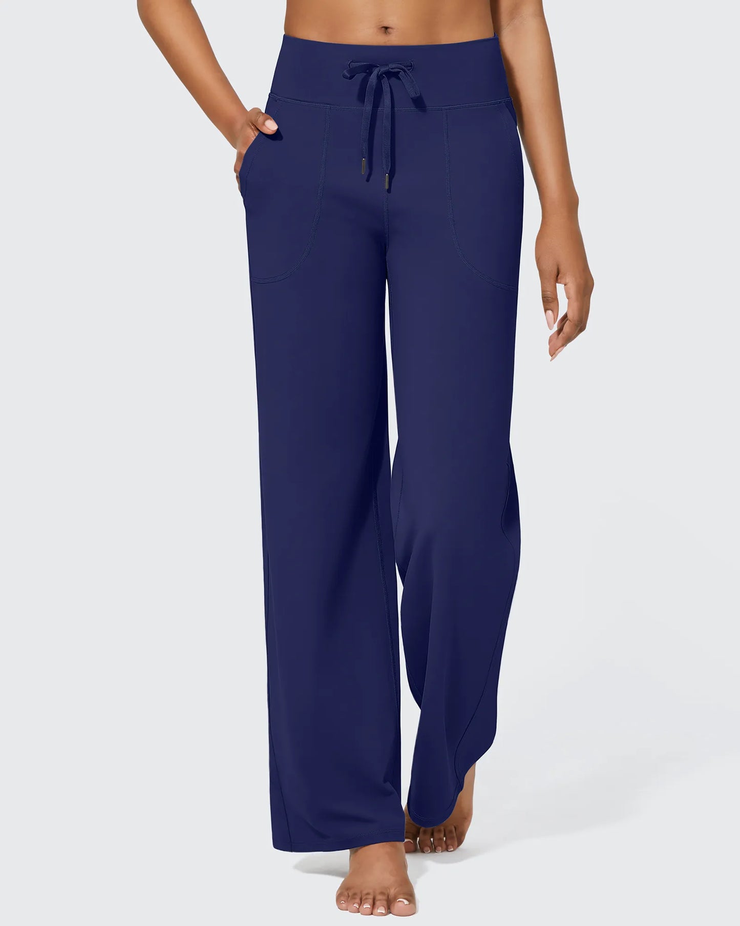 Pantalones anchos de cintura alta EverGoing Business Casual Regular