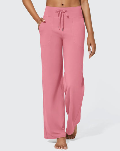 Pantalones anchos de cintura alta EverGoing Business Casual Regular