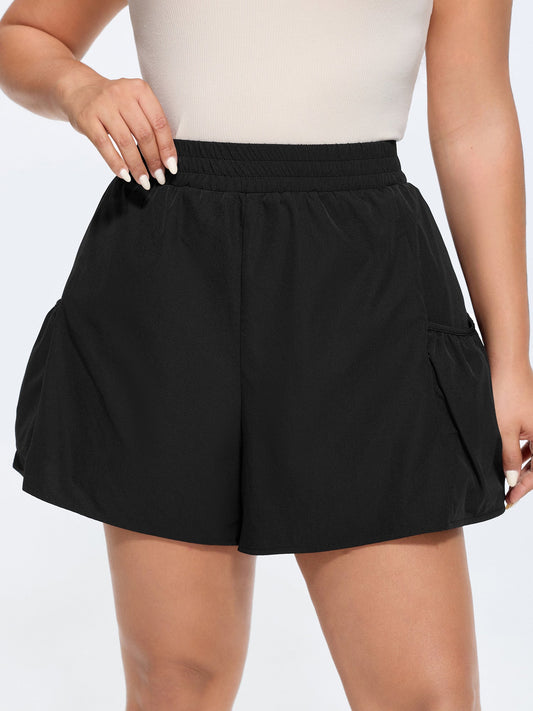 Stretchy Relaxed-Fit Pockets Shorts