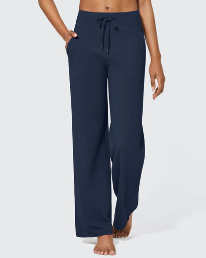 Pantalones anchos de cintura alta EverGoing Business Casual Regular