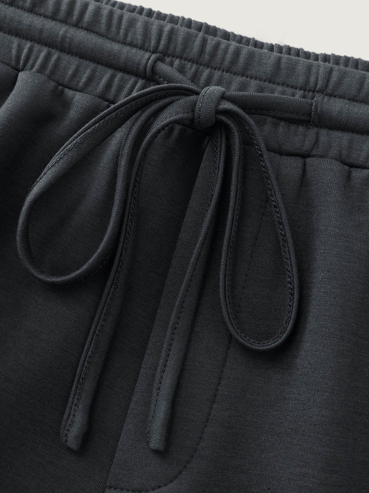 Supersoft Drawstring Waist Wide-Leg Shorts