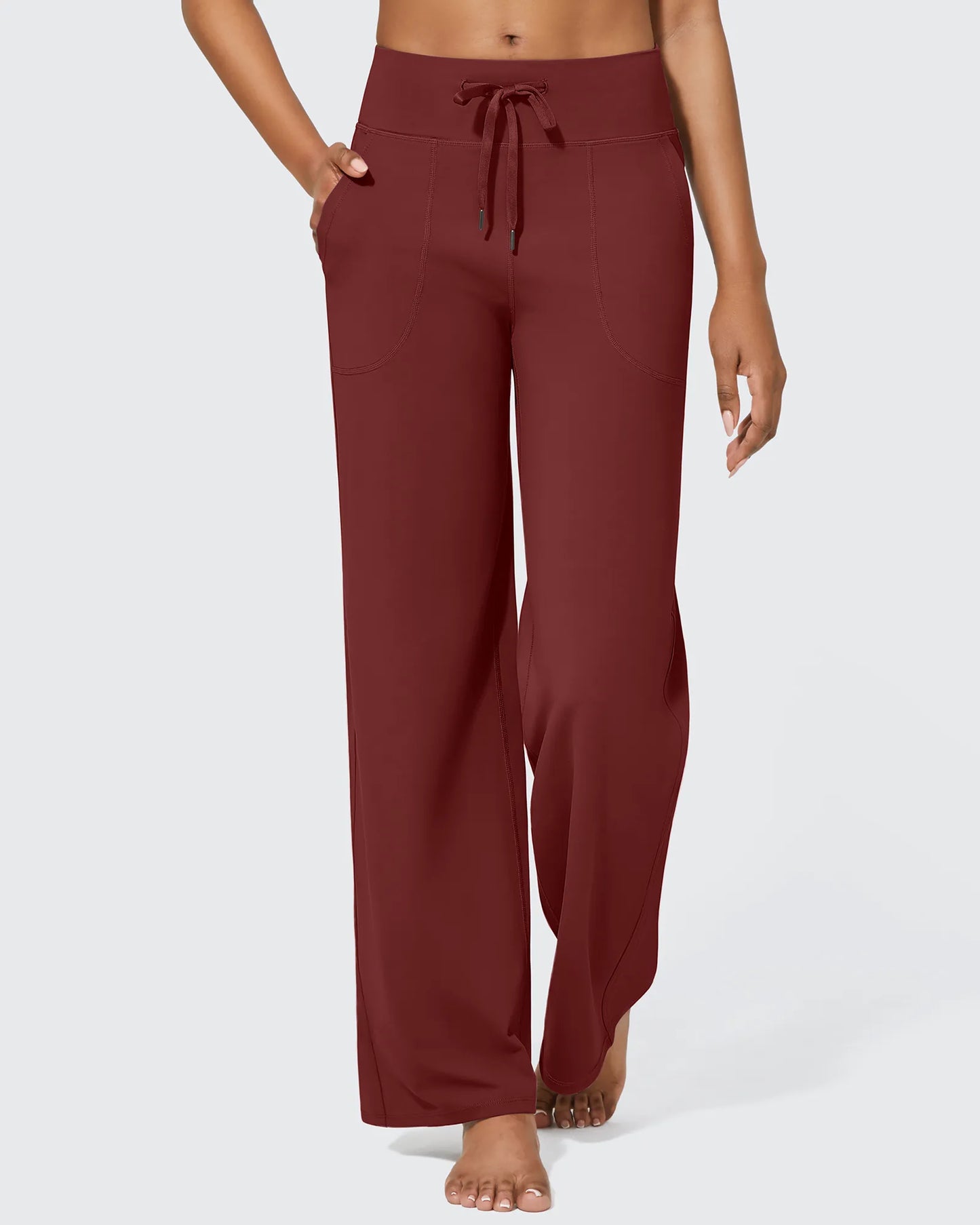Pantalones anchos de cintura alta EverGoing Business Casual Regular