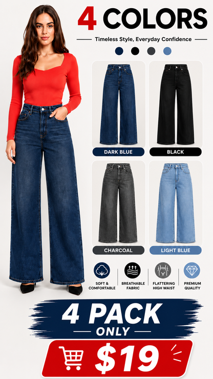 Women's Extra High-Waisted Super Wide-Leg Jeans