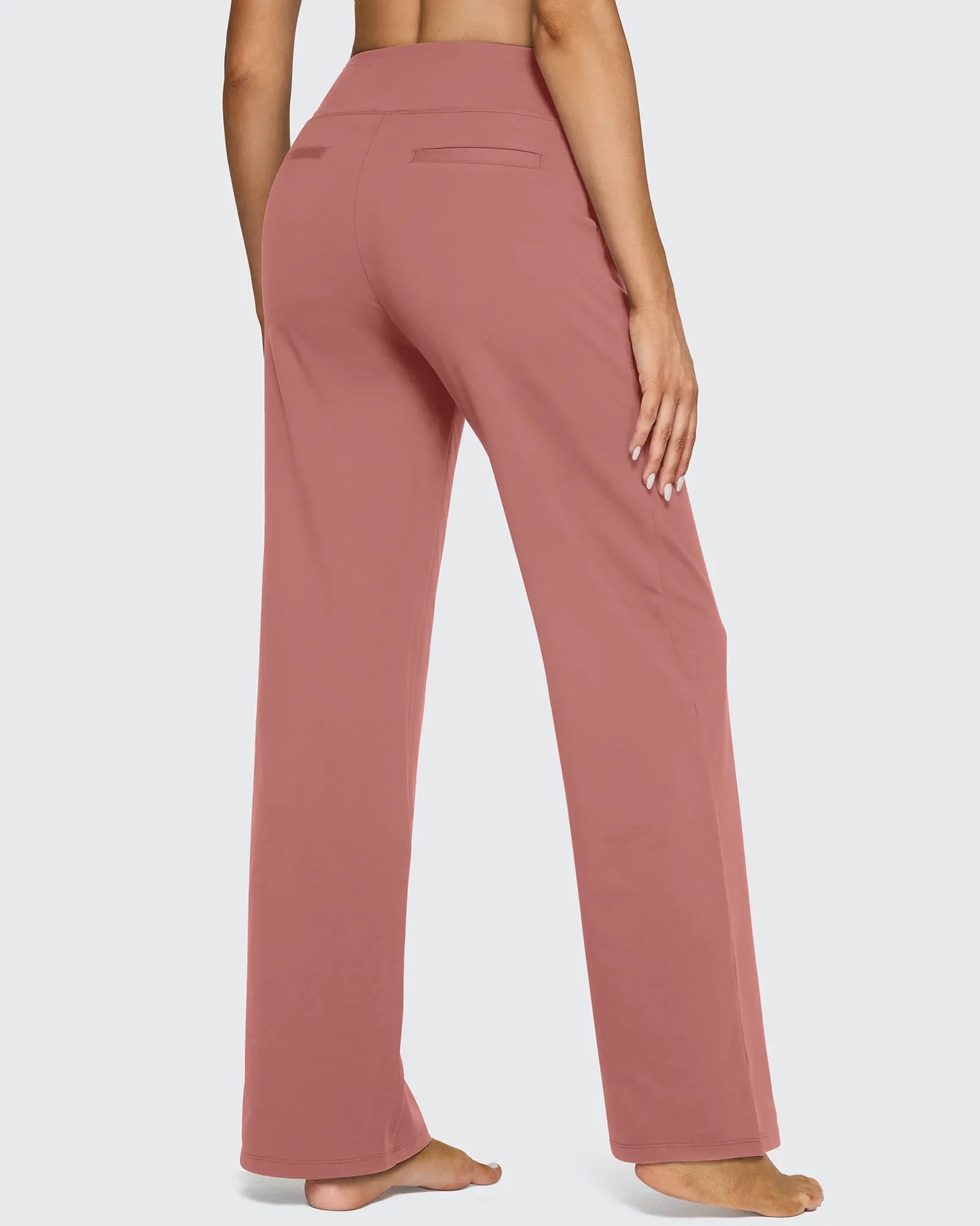 Pantalones casuales de negocios de talle alto EverGoing sueltos de 29''