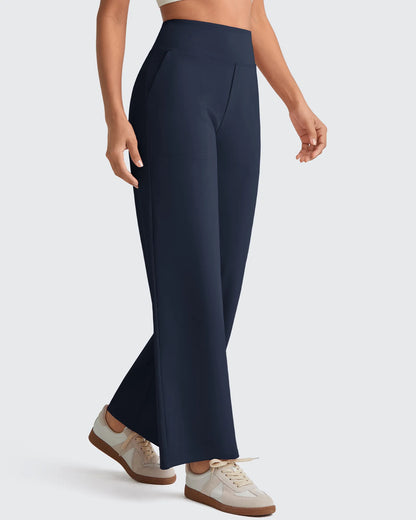Pantalones de vestir capri elásticos de tiro alto EverGoing Tall