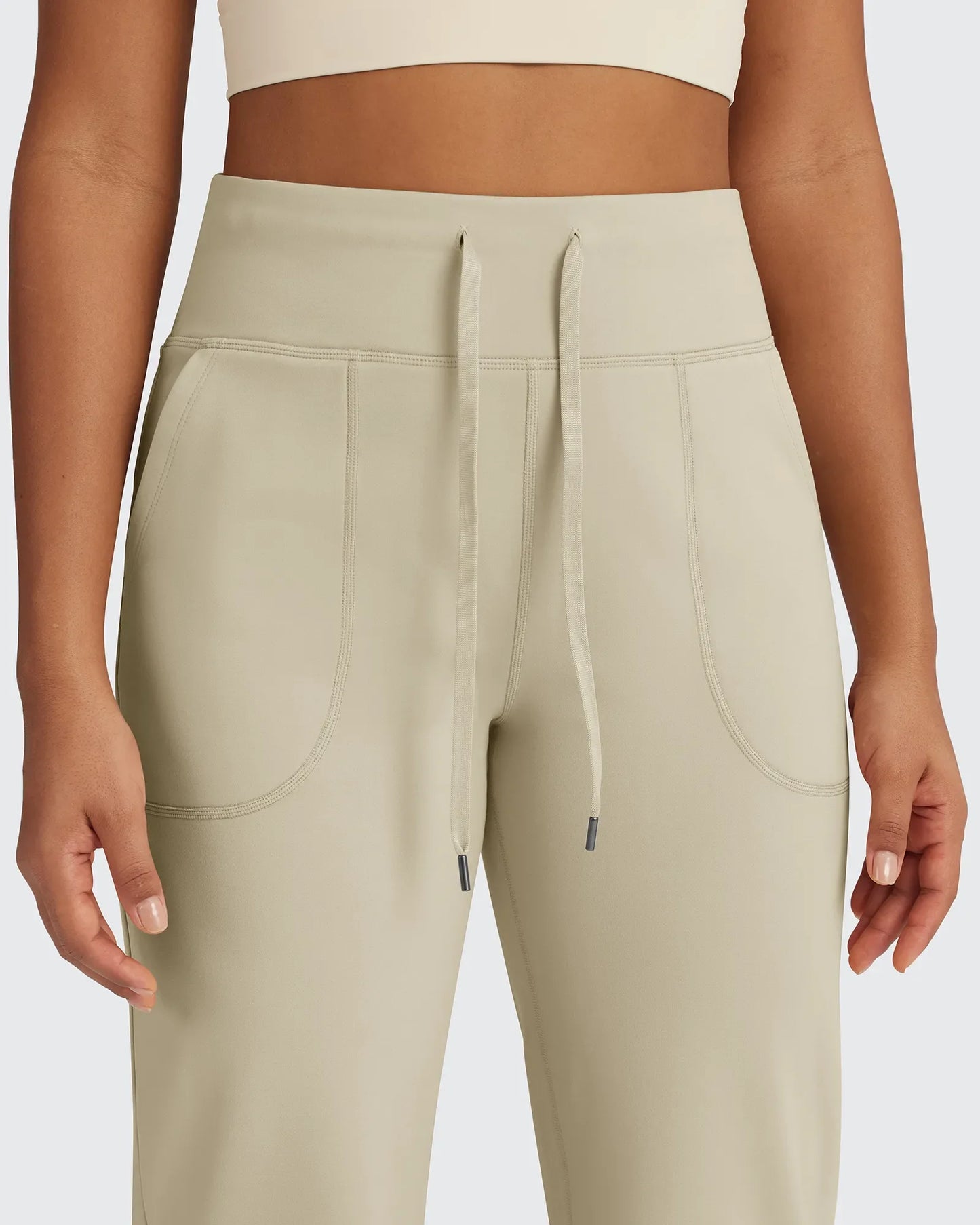 Pantalones de pernera ancha EverGoing de talle alto informales de negocios petite