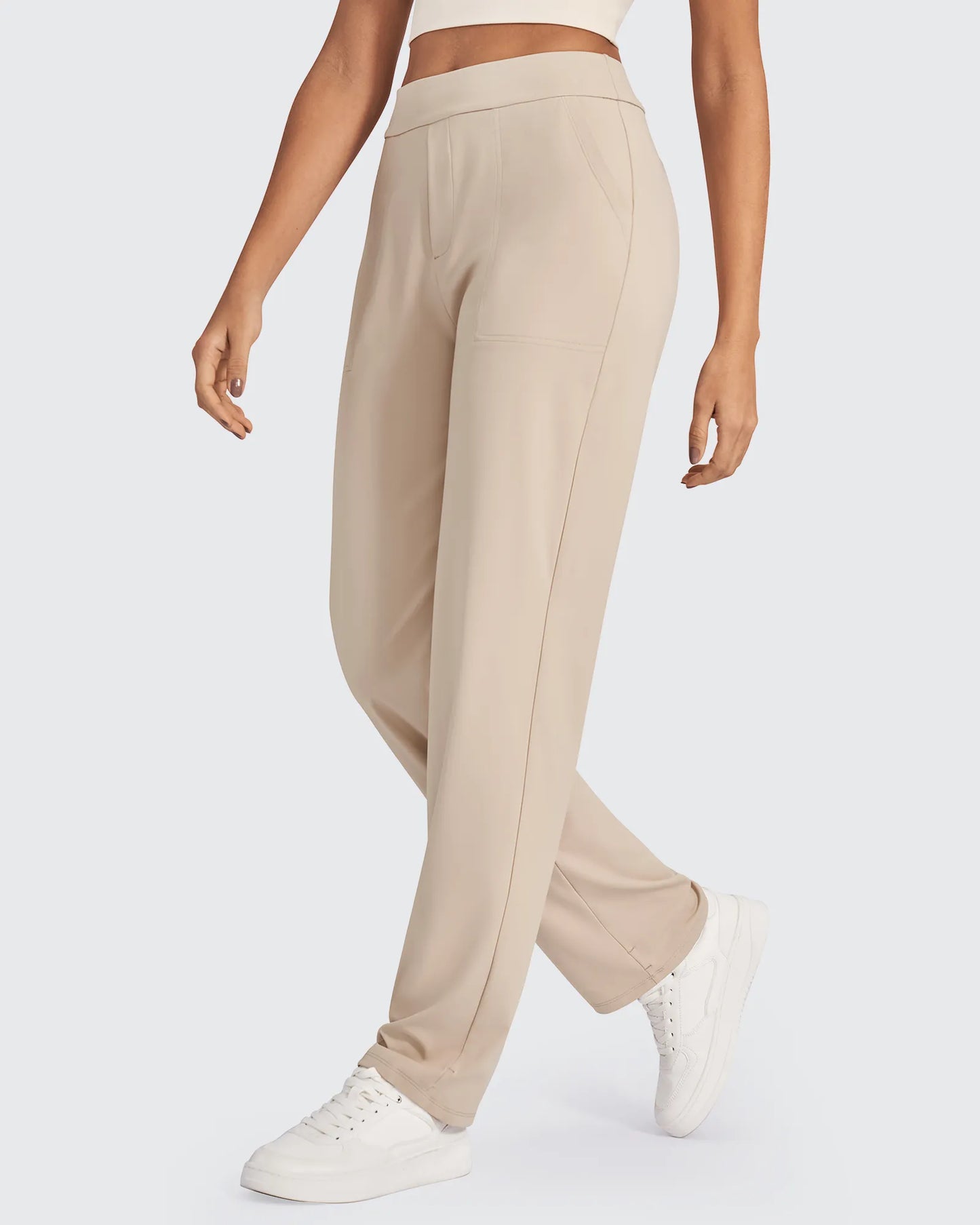 Pantalones de vestir rectos de talle alto ShiftReady Tall