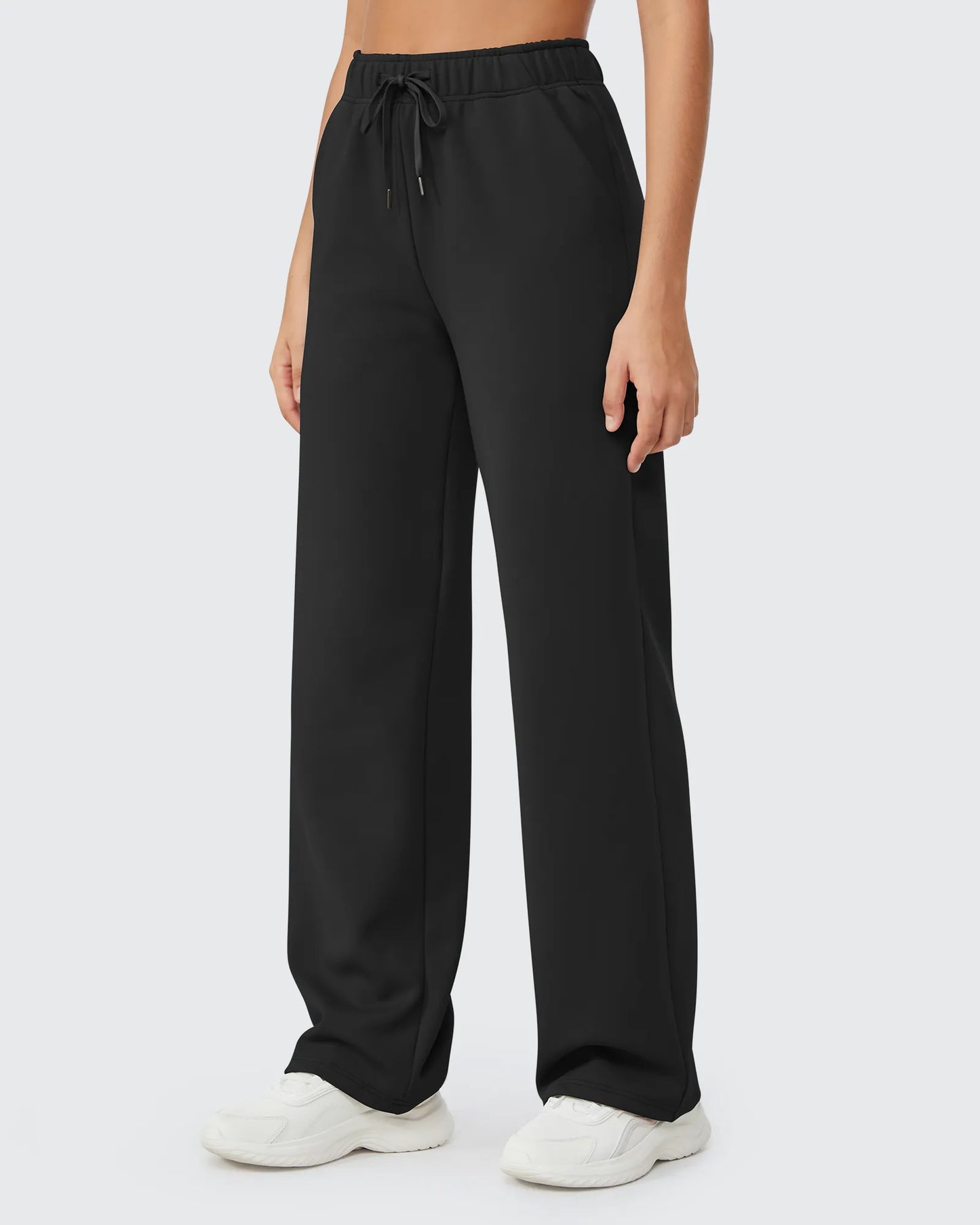 Pantalones casuales con cordón y forro polar EverGoing
