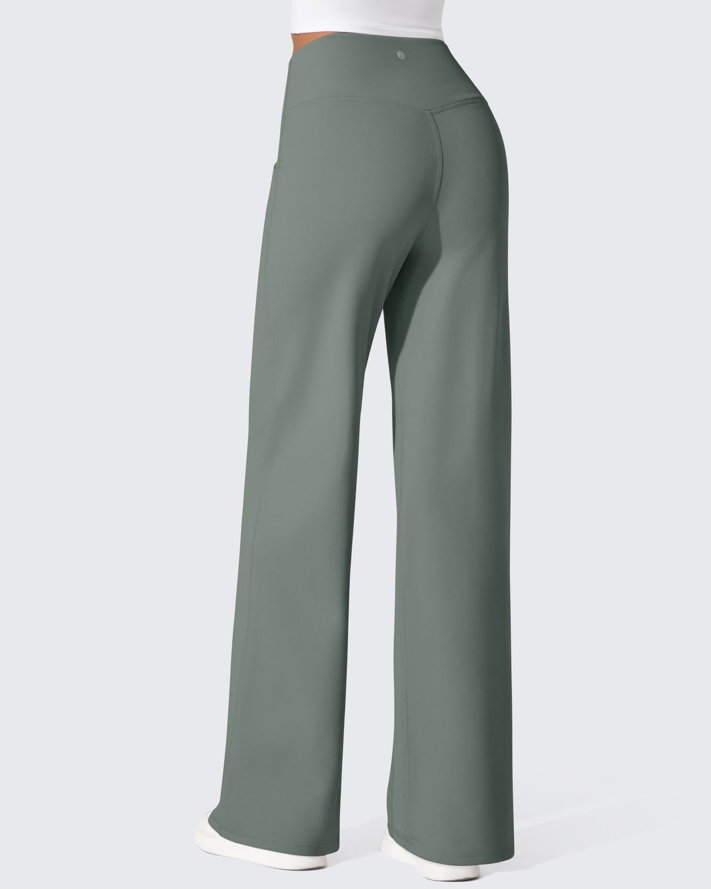 Pantalones térmicos de cintura alta y pierna ancha con forro polar EverGoing