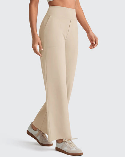 Pantalones Sastre Cortos Elásticos de Talle Alto EverGoing para Mujer (Talla Pequeña)