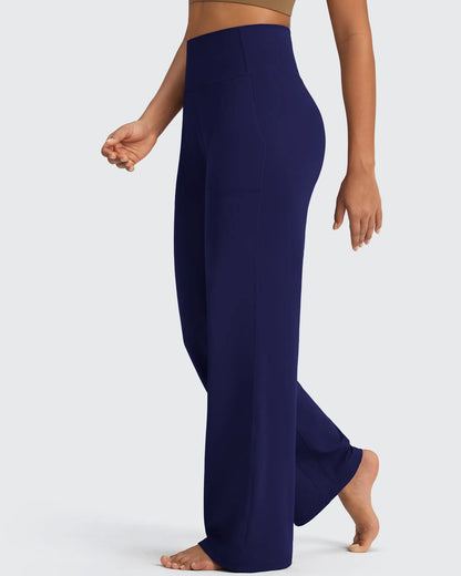 Pantalones de vestir de talle alto sin costuras BareFeel Petite