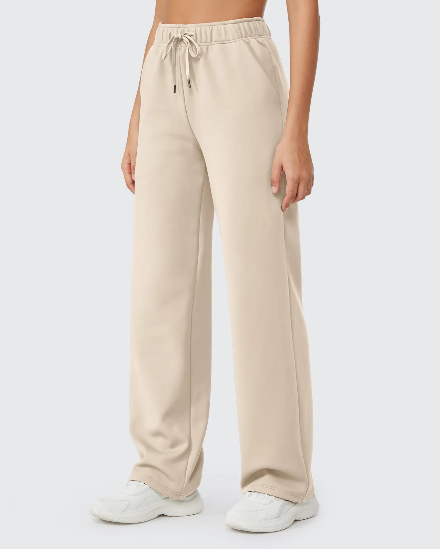 Pantalones casuales con cordón y forro polar EverGoing