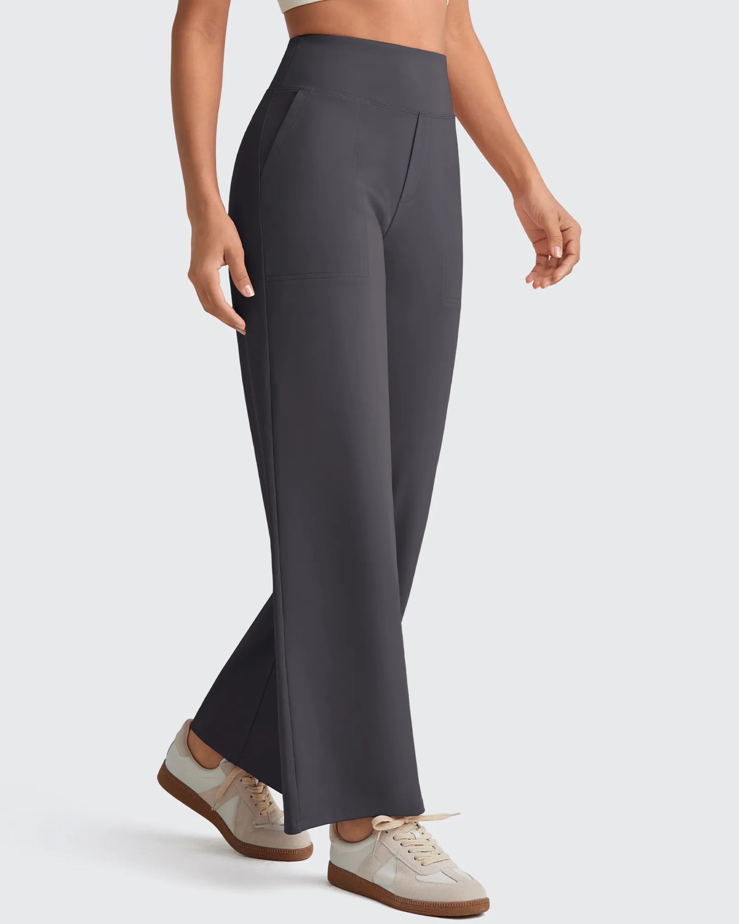Pantalones de vestir capri elásticos de tiro alto EverGoing Tall