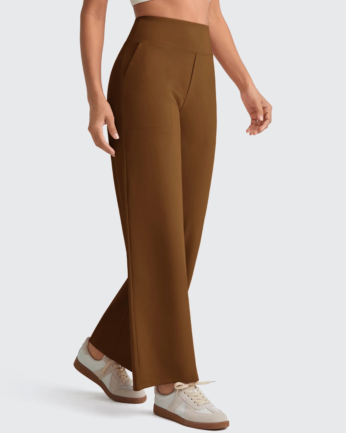 Pantalones de vestir capri elásticos de tiro alto EverGoing Tall