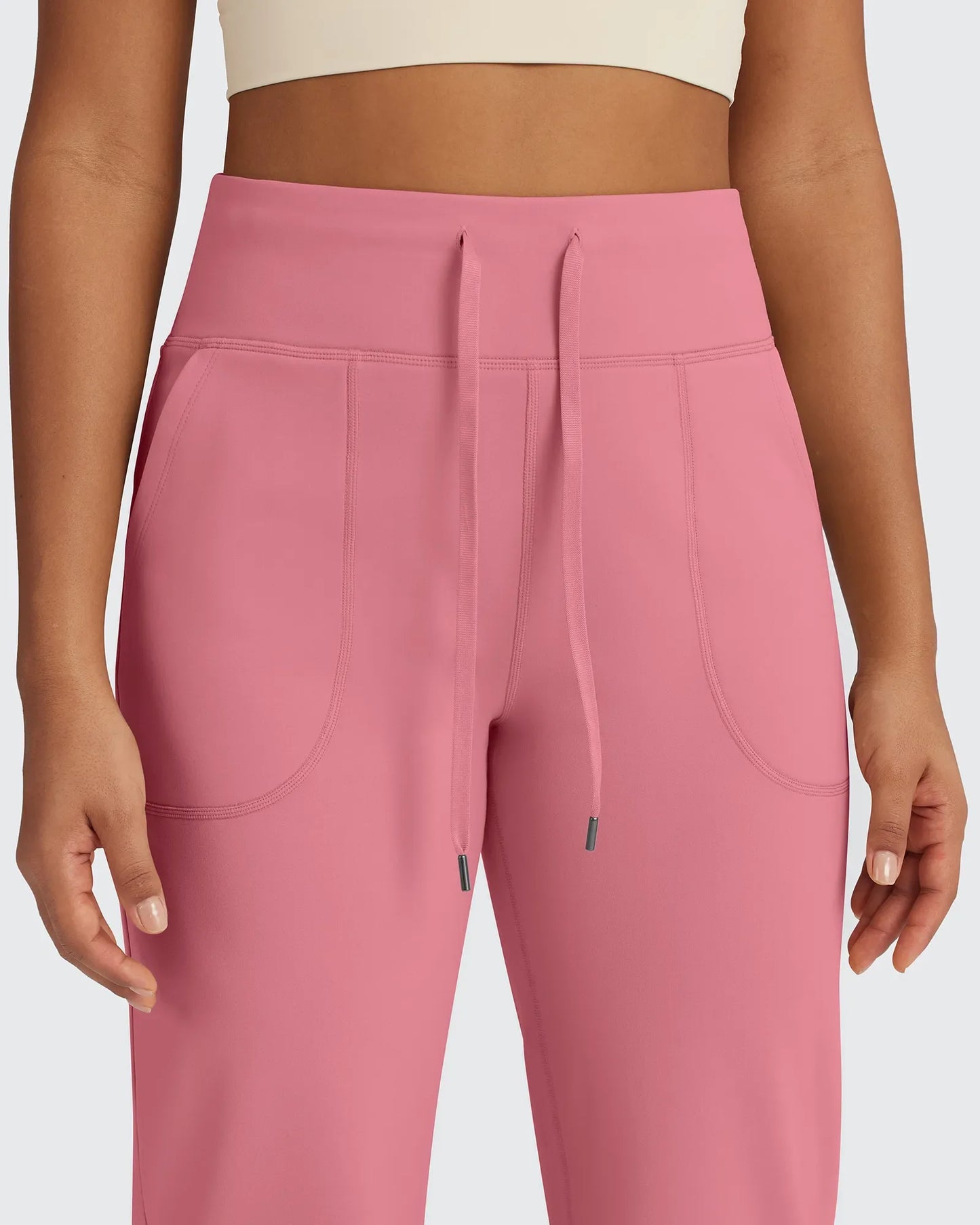 EverGoing Negocios Casual Cintura Alta Pierna Ancha Pantalones Altos