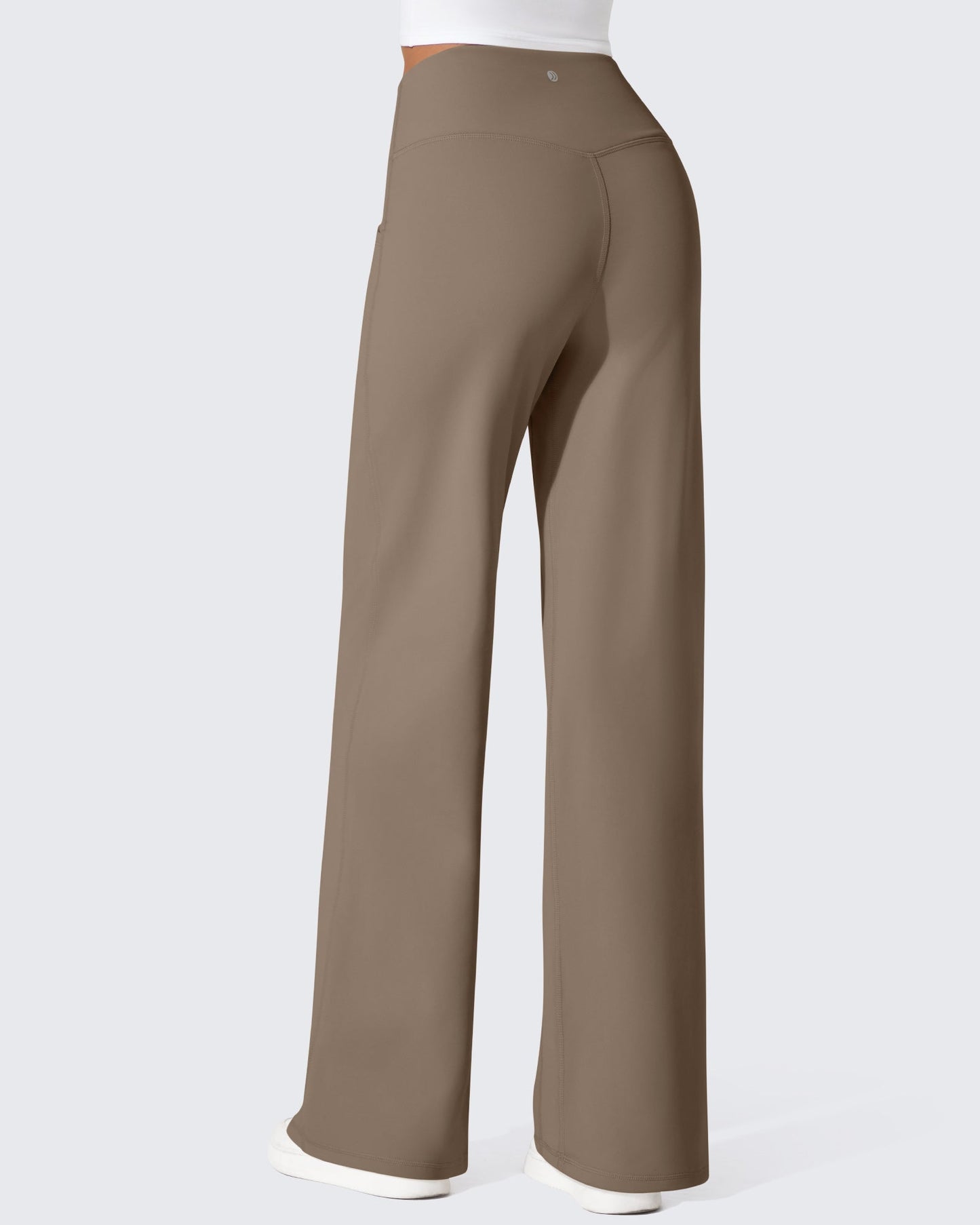 Pantalones térmicos de cintura alta y pierna ancha con forro polar EverGoing