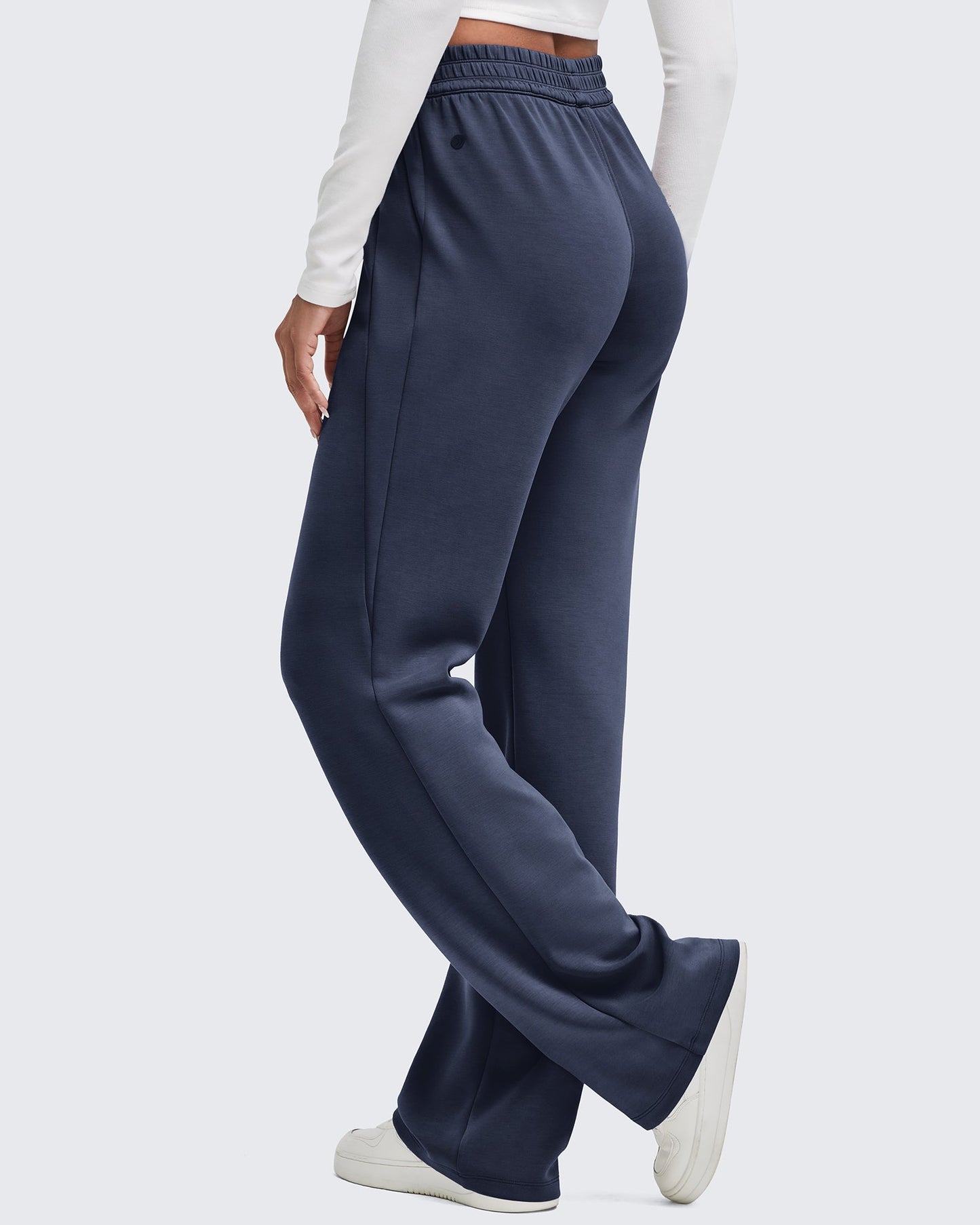 Pantalones de chándal de pernera ancha con cintura elástica Smoofit altos