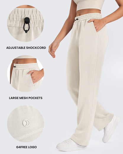Pantalones deportivos Smoofit de pernera ancha de talle medio para petite