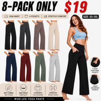 🔥8-PACK (Black + Dark Gray + Taupe + Beige + Navy Blue + Wine Red + Sage Green + Light Gray)