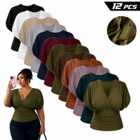 12 PACK(Black+White+Apricot+Light Gray+Navy Blue+Burgundy+Army Green+Coffee Brown+Caramel+Light Purple+Teal+Olive Green