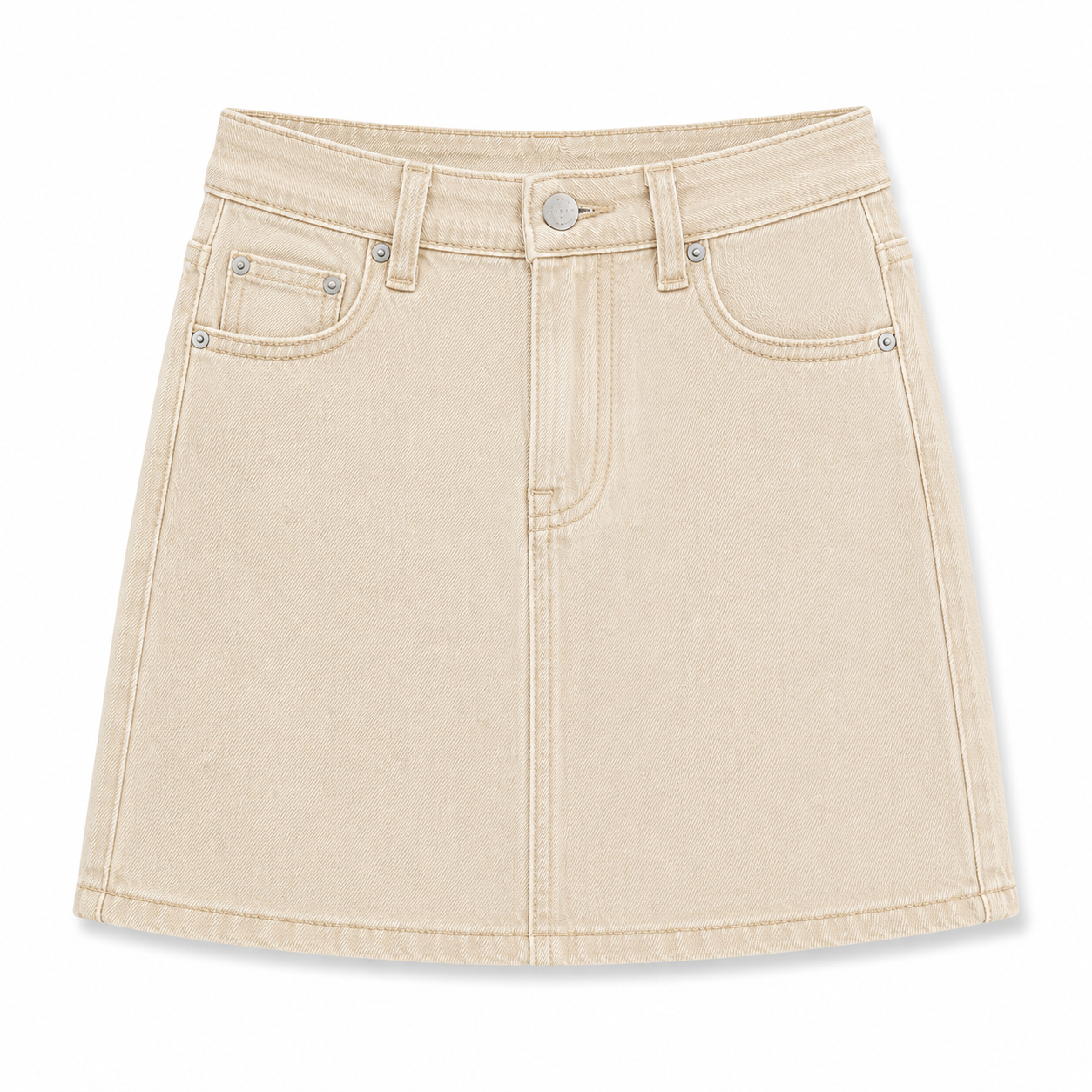 Women's Bella Stretch Medium Indigo Mid Rise Jean Mini Skirt - Multicolor