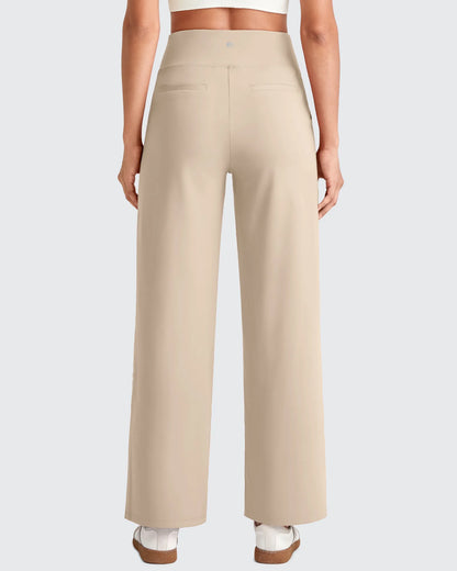 Pantalones Sastre Cortos Elásticos de Talle Alto EverGoing para Mujer (Talla Pequeña)