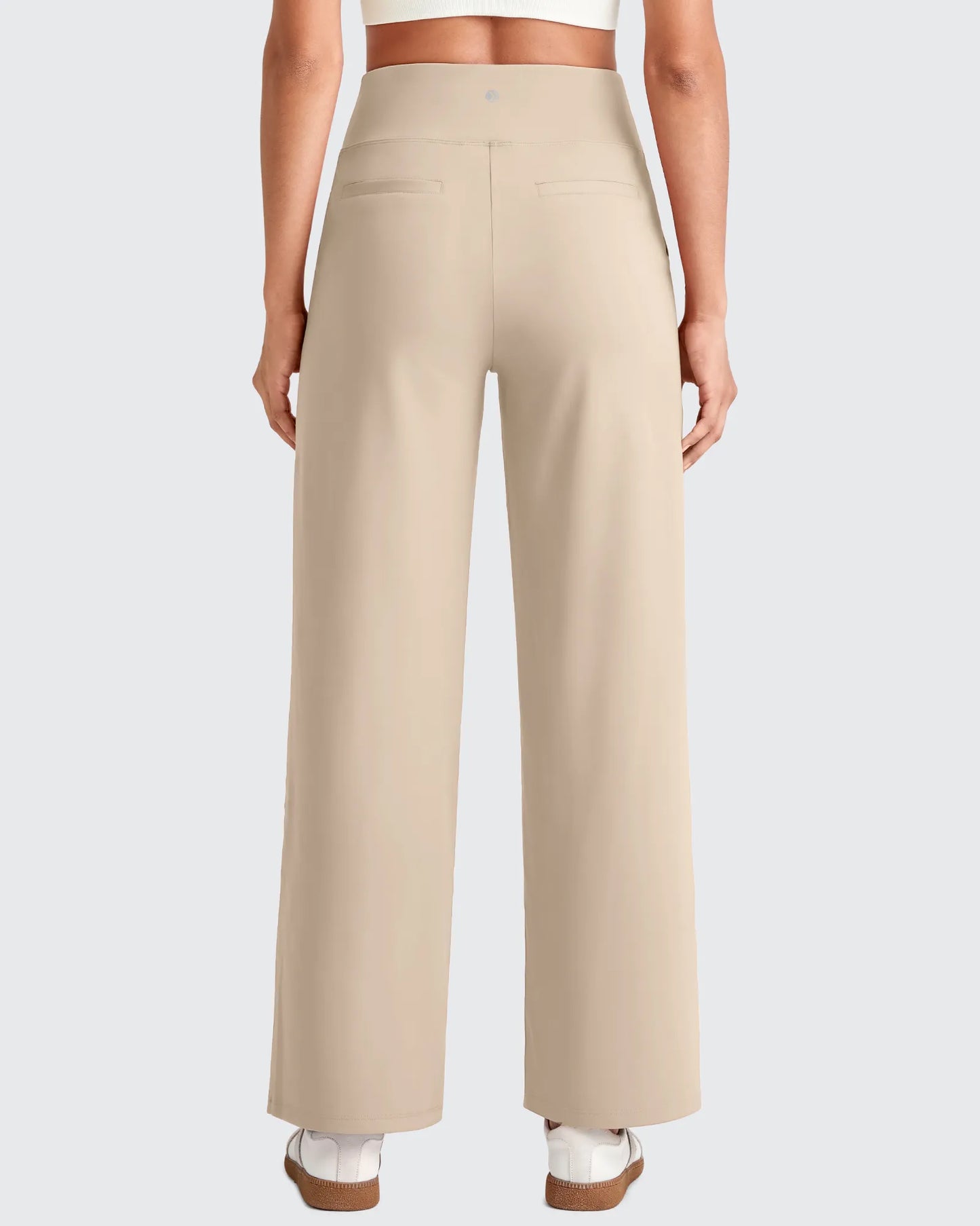 Pantalones de vestir capri elásticos de tiro alto EverGoing (talla regular)