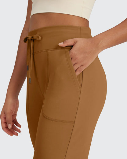 Pantalones de pernera ancha EverGoing de talle alto informales de negocios petite