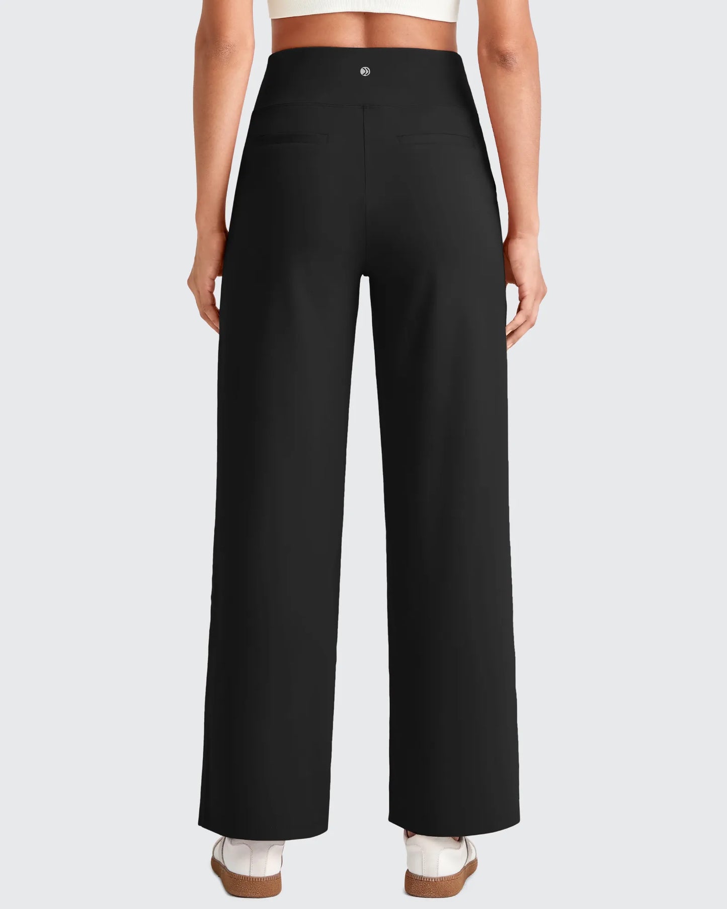 Pantalones de vestir capri elásticos de tiro alto EverGoing (talla regular)
