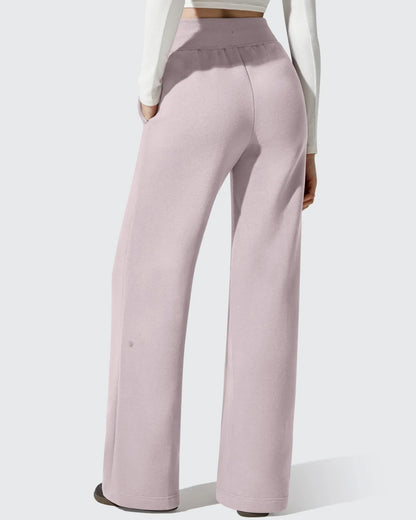 Pantalones térmicos de algodón con forro polar y cordón ajustable Flurrylux
