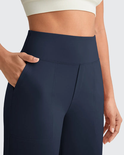 Pantalones de vestir capri elásticos de tiro alto EverGoing Tall