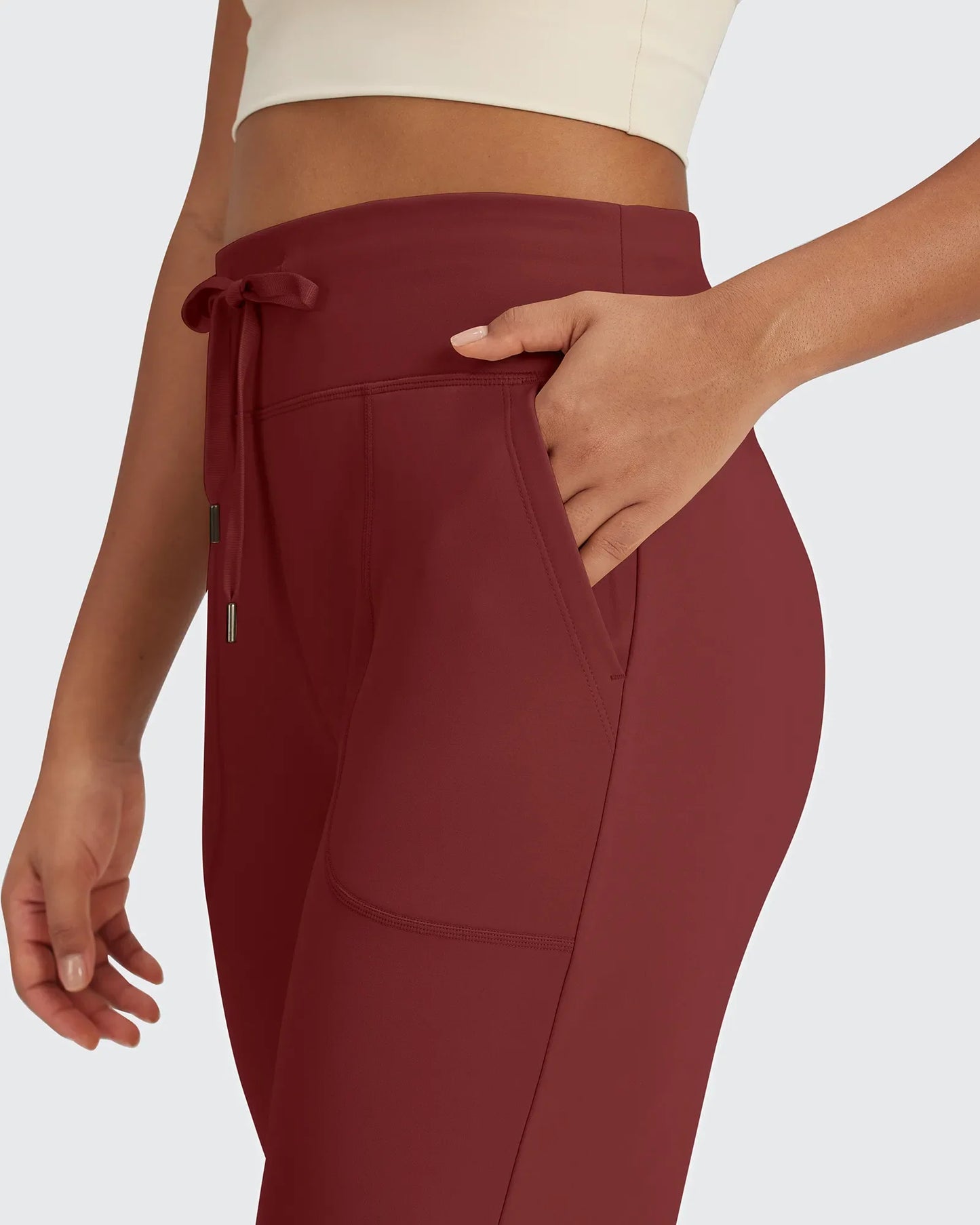 EverGoing Negocios Casual Cintura Alta Pierna Ancha Pantalones Altos