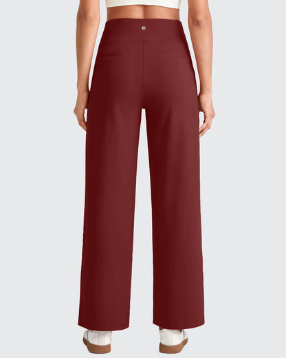 Pantalones Sastre Cortos Elásticos de Talle Alto EverGoing para Mujer (Talla Pequeña)