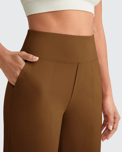Pantalones de vestir capri elásticos de tiro alto EverGoing Tall