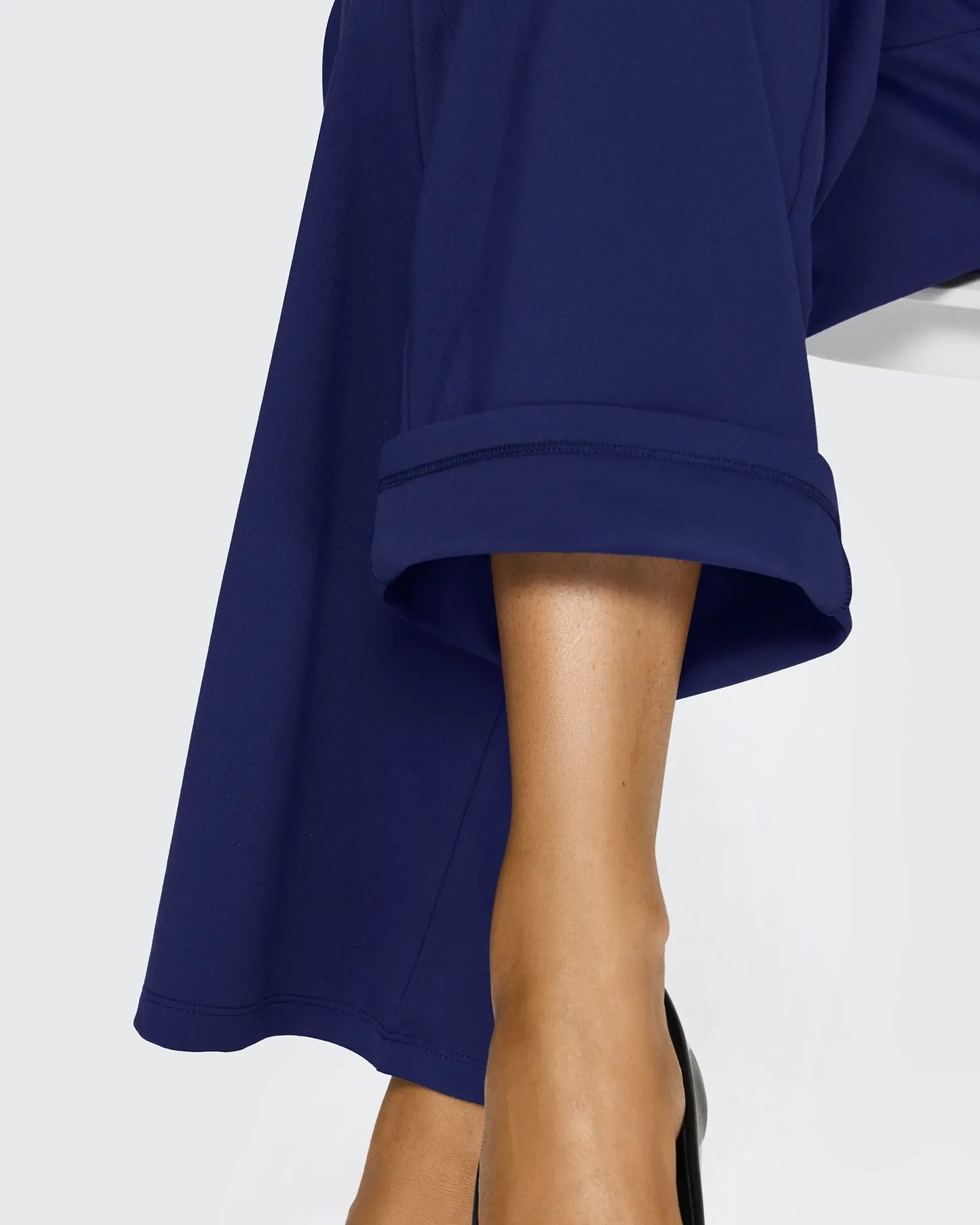 Pantalones casuales de negocios de talle alto EverGoing sueltos 33''
