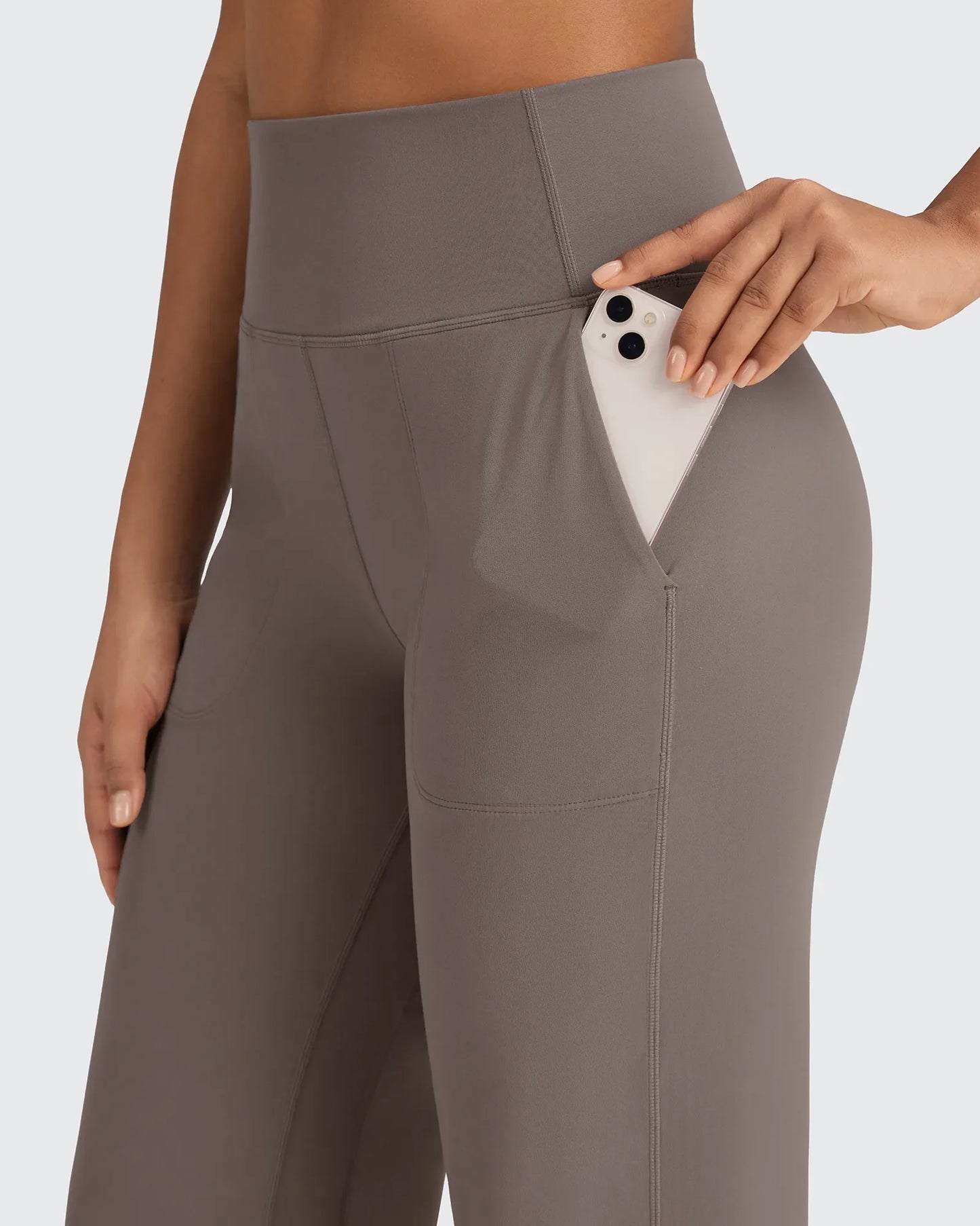 BareFeel Pantalones Elegantes de Tiro Alto Sin Costuras (Talla Alta)