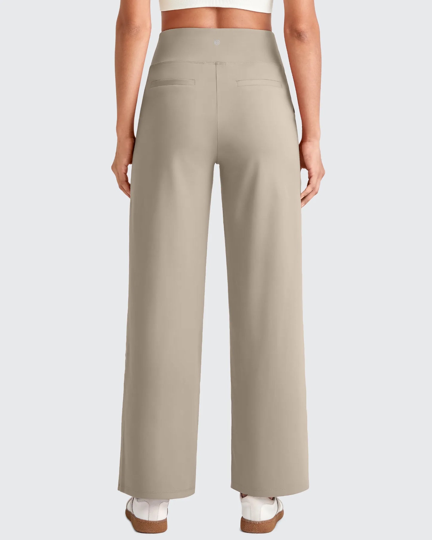 Pantalones de vestir capri elásticos de tiro alto EverGoing (talla regular)